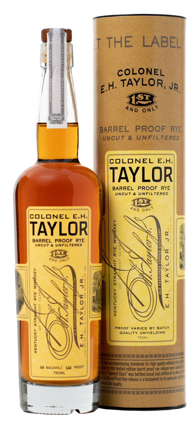 Colonel E. H. Taylor, Jr. Barrel Proof Rye - NoBull Spirits