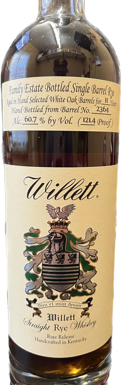 Willett Family Estate Bottled 11 Year "Best for Last" Single Barrel Rye - NoBull Spirits