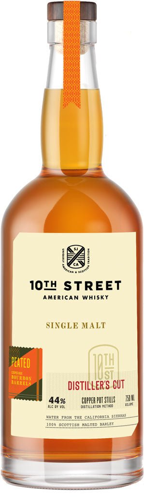 10th Street Distiller's Cut Peated American Single Malt Whisky - NoBull Spirits