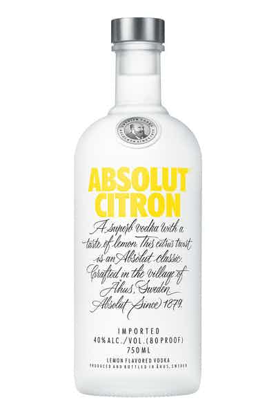 Absolut Citron Vodka - NoBull Spirits