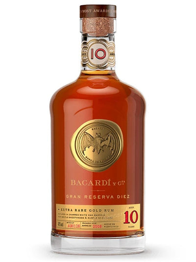 Bacardi Gran Reserva Diez 10 Year Gold Rum - NoBull Spirits