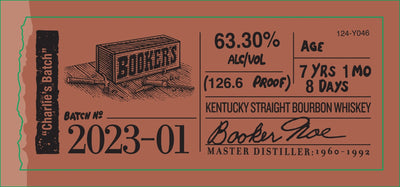 Booker's 2023 - 01 "CHARLIE’S BATCH" Bourbon - NoBull Spirits