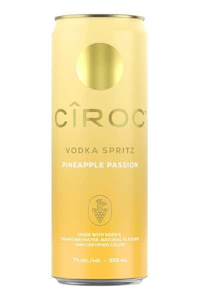 Cîroc Vodka Spritz Pineapple Passion, 4-PACK (4 x 12 fl oz) - NoBull Spirits