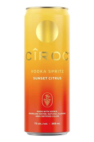 Cîroc Vodka Spritz Sunset Citrus, 4-PACK (4 x 12 fl oz) - NoBull Spirits