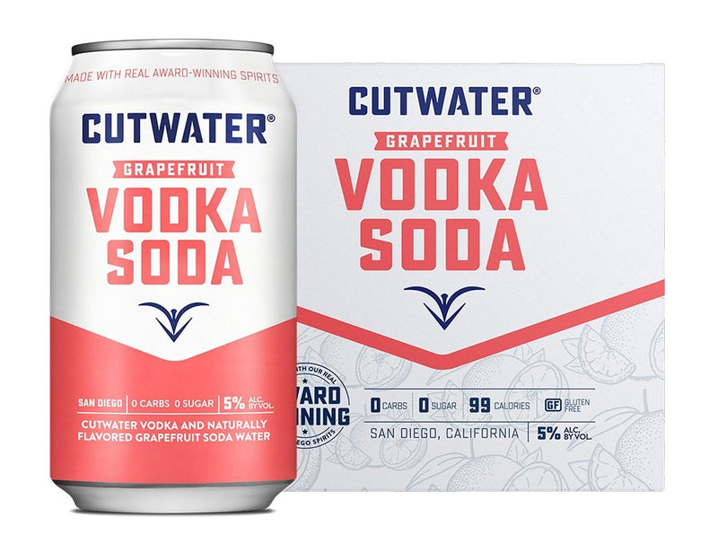 Cutwater Grapefruit Vodka Soda - NoBull Spirits