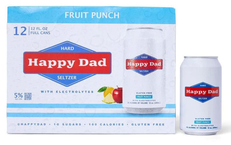 Happy Dad Fruit Punch Hard Seltzer 12pack - NoBull Spirits