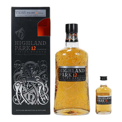 Highland Park 12 Year + 50ml 18 Year Old Single Malt Scotch Whisky - NoBull Spirits