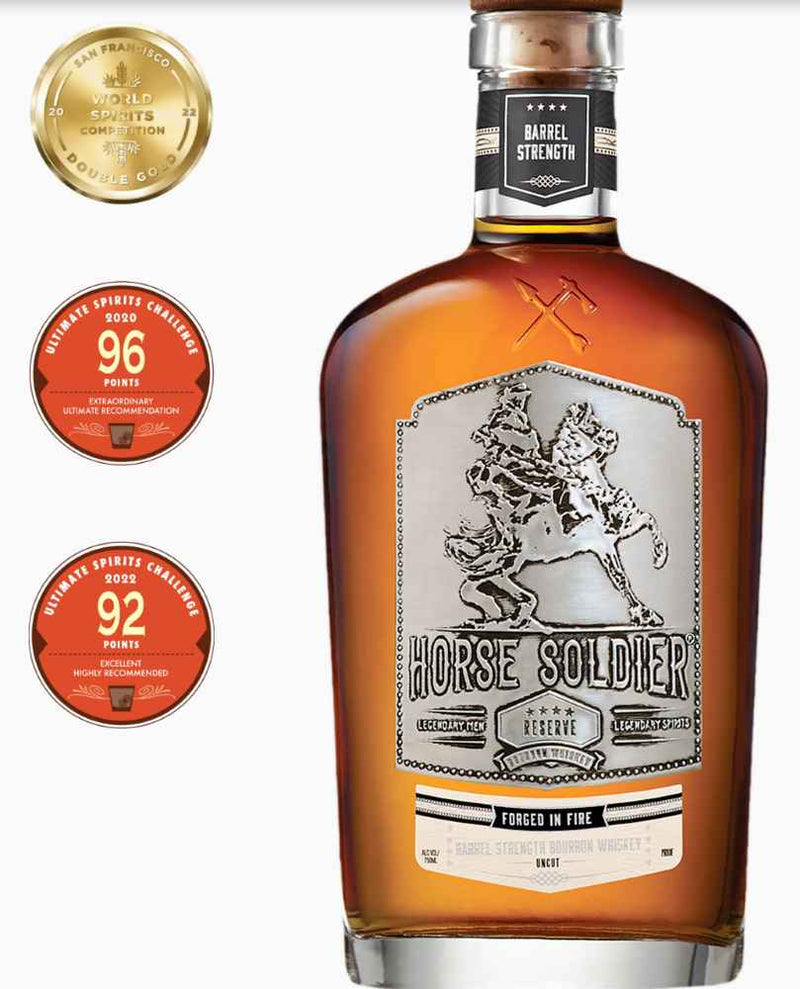 Horse Soldier Reserve Barrel Strength Bourbon Whiskey - NoBull Spirits