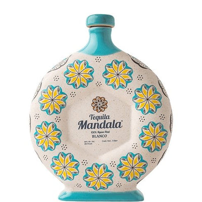Mandala Blanco Tequila Ceramic Bottle - NoBull Spirits
