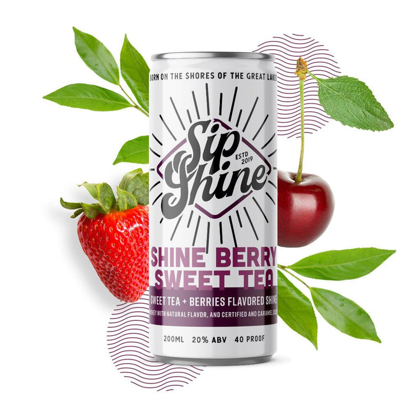 Sip Shine Shineberry Sweet Tea 4pack Cans - NoBull Spirits