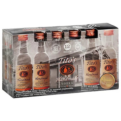Tito's Vodka (12x50ml) - NoBull Spirits